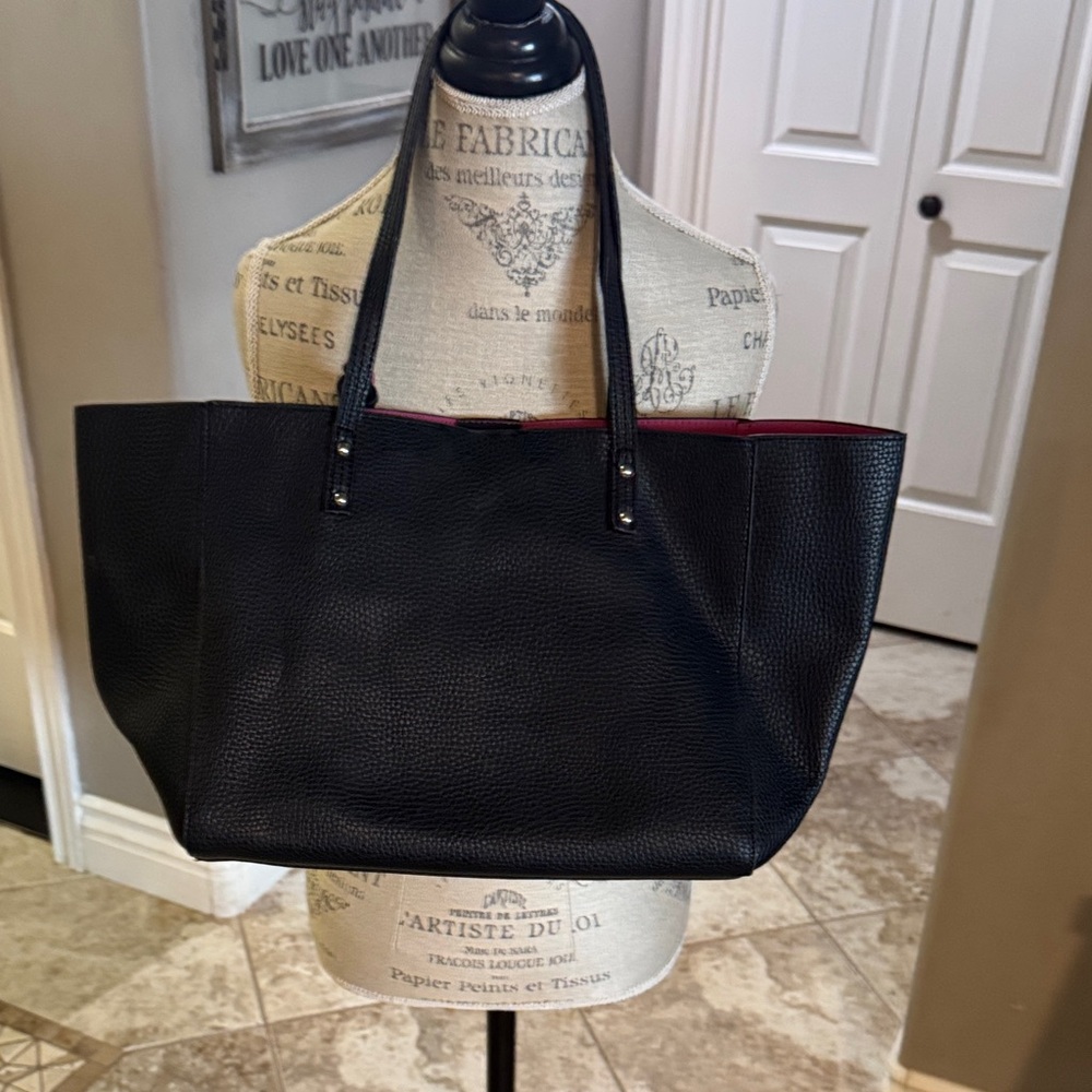 Jessica Simpson Black Tote with Metal Eyelets - Picture 2 of 12